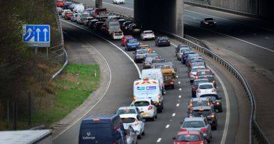M60 LIVE traffic updates with lanes shut and queues building after crash