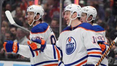 Connor Macdavid - Leon Draisaitl - Oilers take 2-1 series lead after 6-1 rout of Kings in Game 3 - cbc.ca - Los Angeles - county Kings