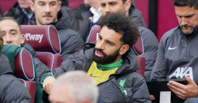 Mo Salah left on the bench as Liverpool’s title hopes hit further at West Ham
