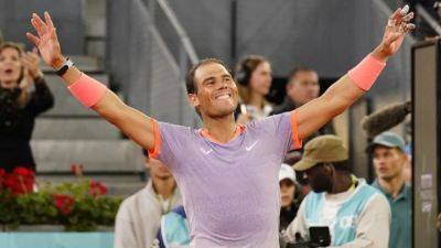 Rafa Nadal - Alex De-Minaur - Nadal downs De Minaur in Madrid - channelnewsasia.com - Australia
