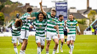 Brendan Rodgers - Adam Idah - Greg Taylor - Joe Hart - James Forrest - Celtic stay on course for title after James Forrest double downs Dundee - rte.ie - Scotland