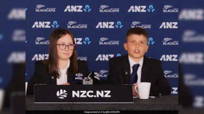 Trent Boult - Daryl Mitchell - Gary Stead - Devon Conway - Rachin Ravindra - New Zealand Board Sends Two Kids To Announce T20 World Cup 2024 Squad, Video Goes Viral - sports.ndtv.com - Usa - New Zealand - county Kane