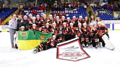 Regina Rebels win U18 national championship gold medal in victory over North York Storm - cbc.ca - Canada - parish Vernon