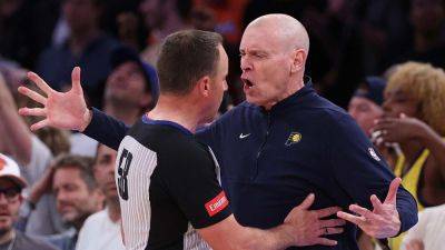 NBA fines Pacers coach Rick Carlisle $35,000 for public criticism of officiating in series vs. Knicks
