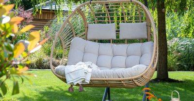Dunelm slash £80 off 'dreamy' double hanging egg chair hailed 'best garden purchase of the year' by shoppers - manchestereveningnews.co.uk - Singapore