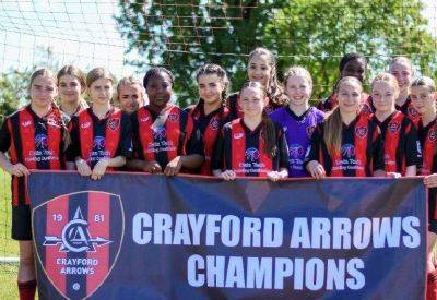 Junior girls’ team win boys league as Crayford Arrows Reds, Bexleyheath, edge close title race in South East London & Kent Youth Football League under-13D Navy