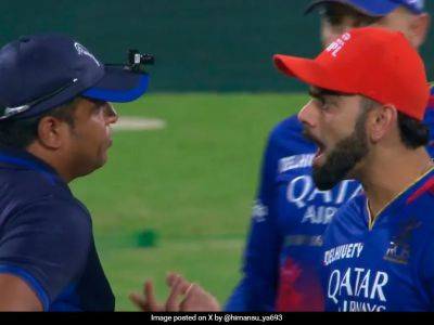 Virat Kohli - Mohammed Siraj - Royal Challengers Bengaluru - Faf Du Plessis - Watch: Virat Kohli In Heated Argument With Umpire Over Controversial Decision - sports.ndtv.com