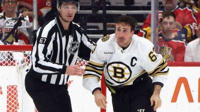 Sam Bennett - Brad Marchand - Jim Montgomery - Bruins' Brad Marchand returns to ice, will travel for Game 5 - ESPN - espn.com
