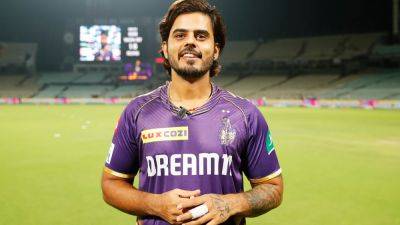Nitish Rana - "It's My Middle Finger, Can't Show You": KKR Star Nitish Rana's Chat With Harsha Bhogle Is Viral - sports.ndtv.com - India