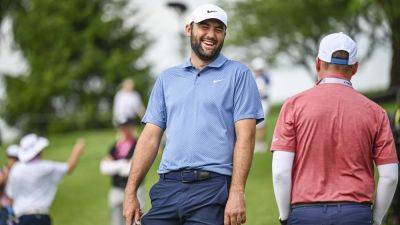 New father Scottie Scheffler an early arrival for the US PGA Championship
