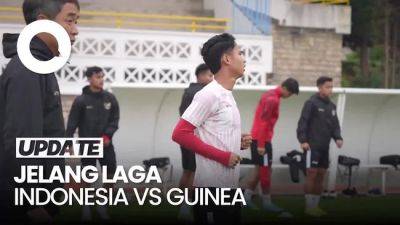Momen Latihan Timnas Indonesia U-23 Jelang Laga Kontra Guinea - sport.detik.com - Indonesia - Guinea