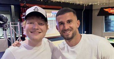 Ed Sheeran - Ed Sheeran and ex Rangers star lead Ipswich Town promotion party with madcap festive sing song - dailyrecord.co.uk - Scotland - Instagram